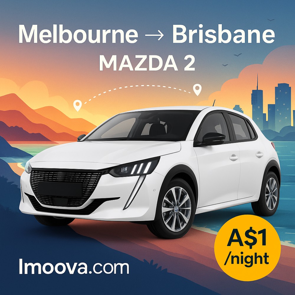 MAZDA 2 available for relocation from Melbourne to Brisbane