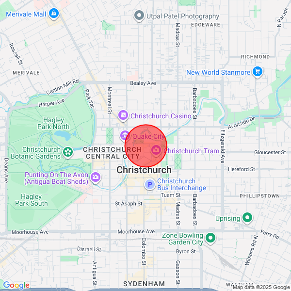 map of departure location