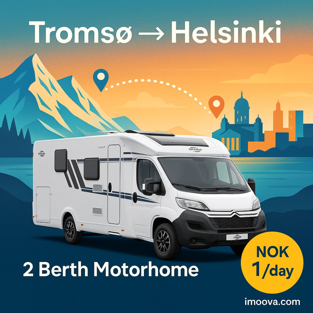 2 Berth Motorhome available for relocation from Tromso to Helsinki