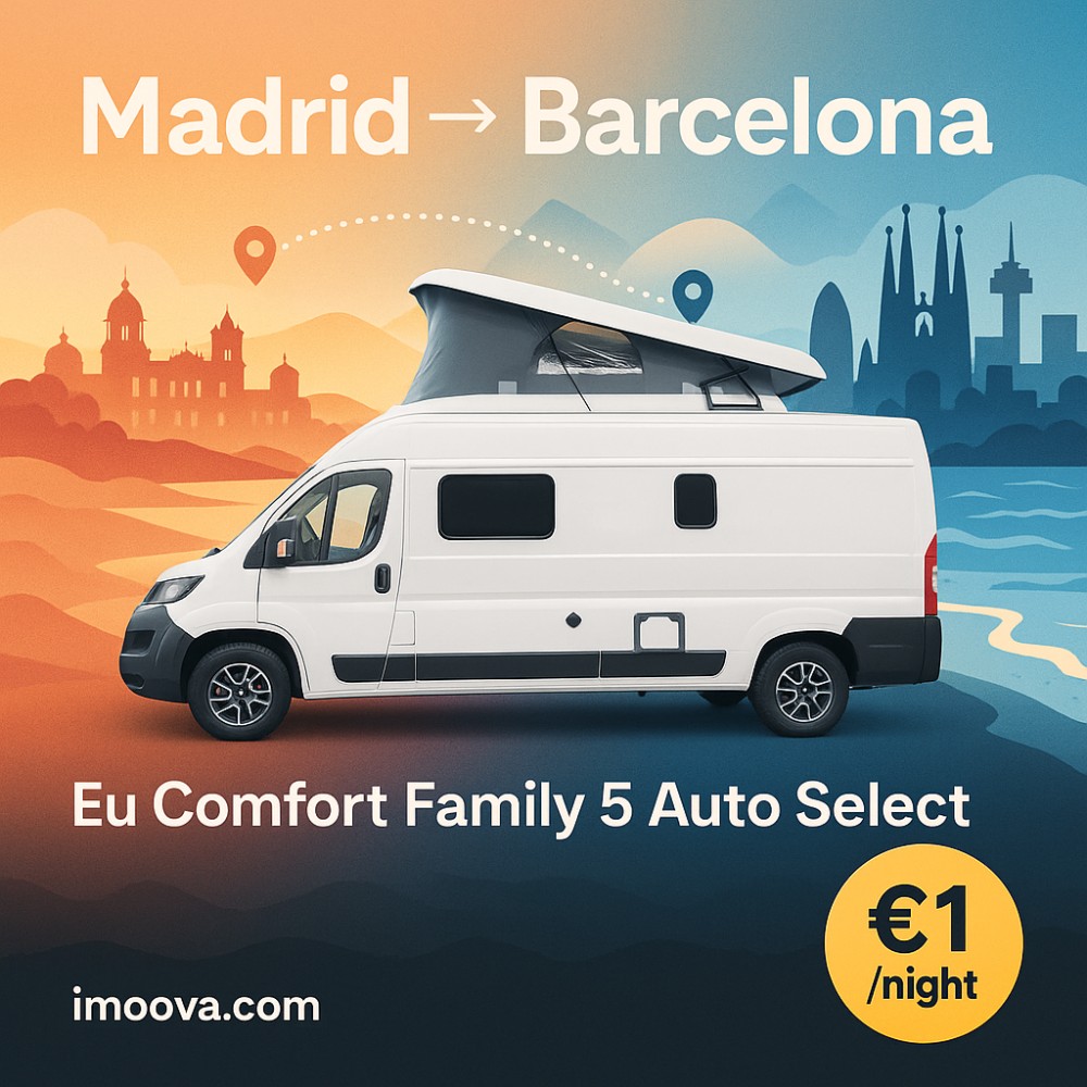 Eu Comfort Family 5 Auto Select available for relocation from Madrid to Barcelona