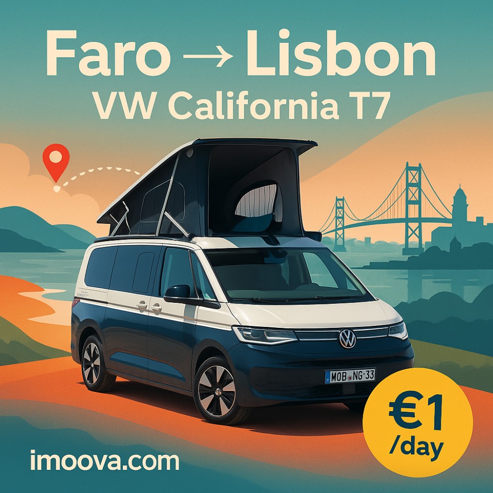 VW California T7 available for relocation from Faro to Lisbon
