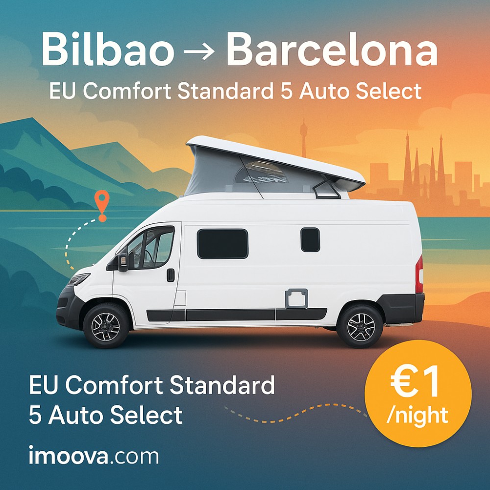 EU Comfort Standard 5 Auto Select available for relocation from Bilbao to Barcelona