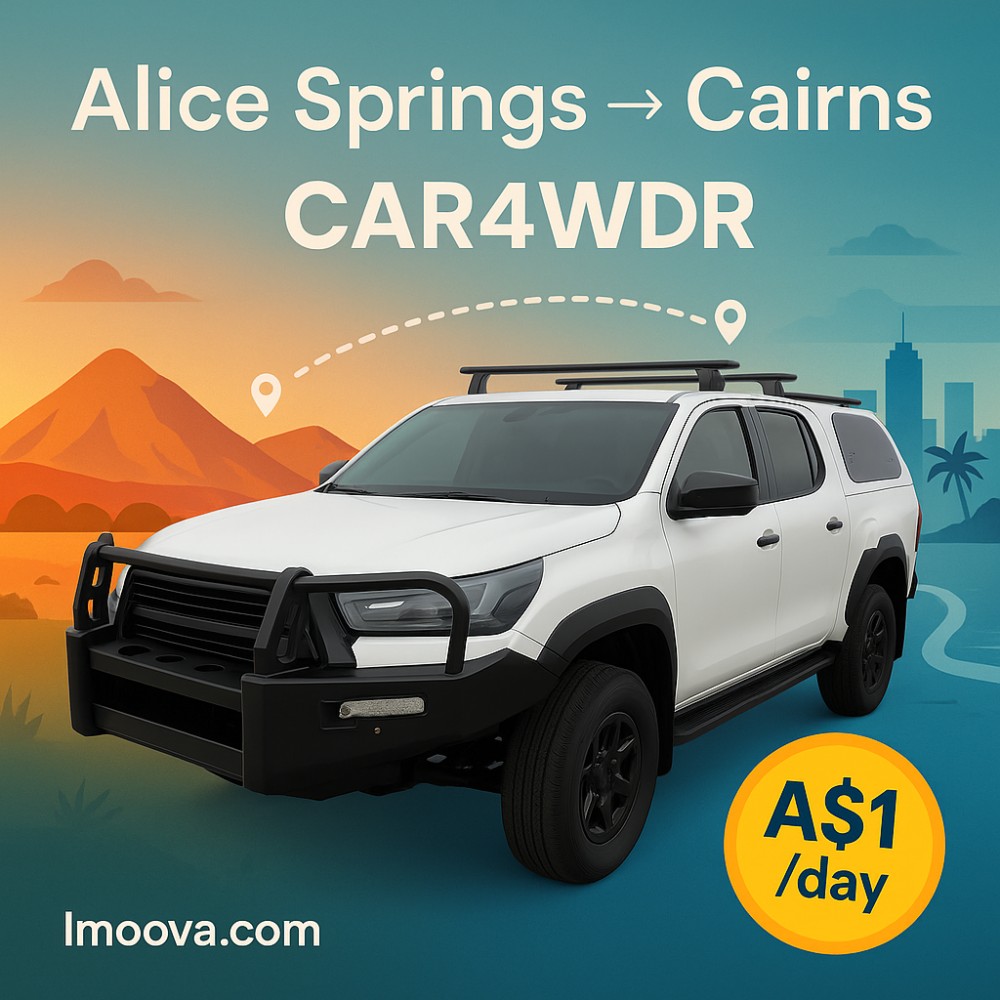 CAR4WDR available for relocation from Alice Springs to Cairns