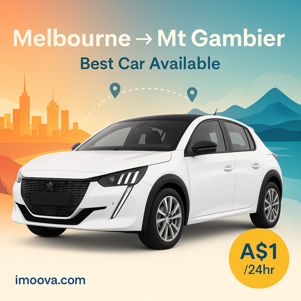 Best Car Available available for relocation from Melbourne to Mt Gambier