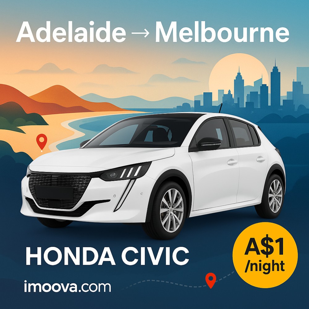 HONDA CIVIC available for relocation from Adelaide to Melbourne