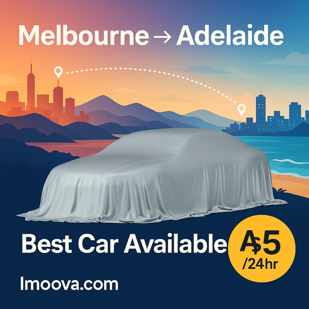 Best Car Available available for relocation from Melbourne to Adelaide