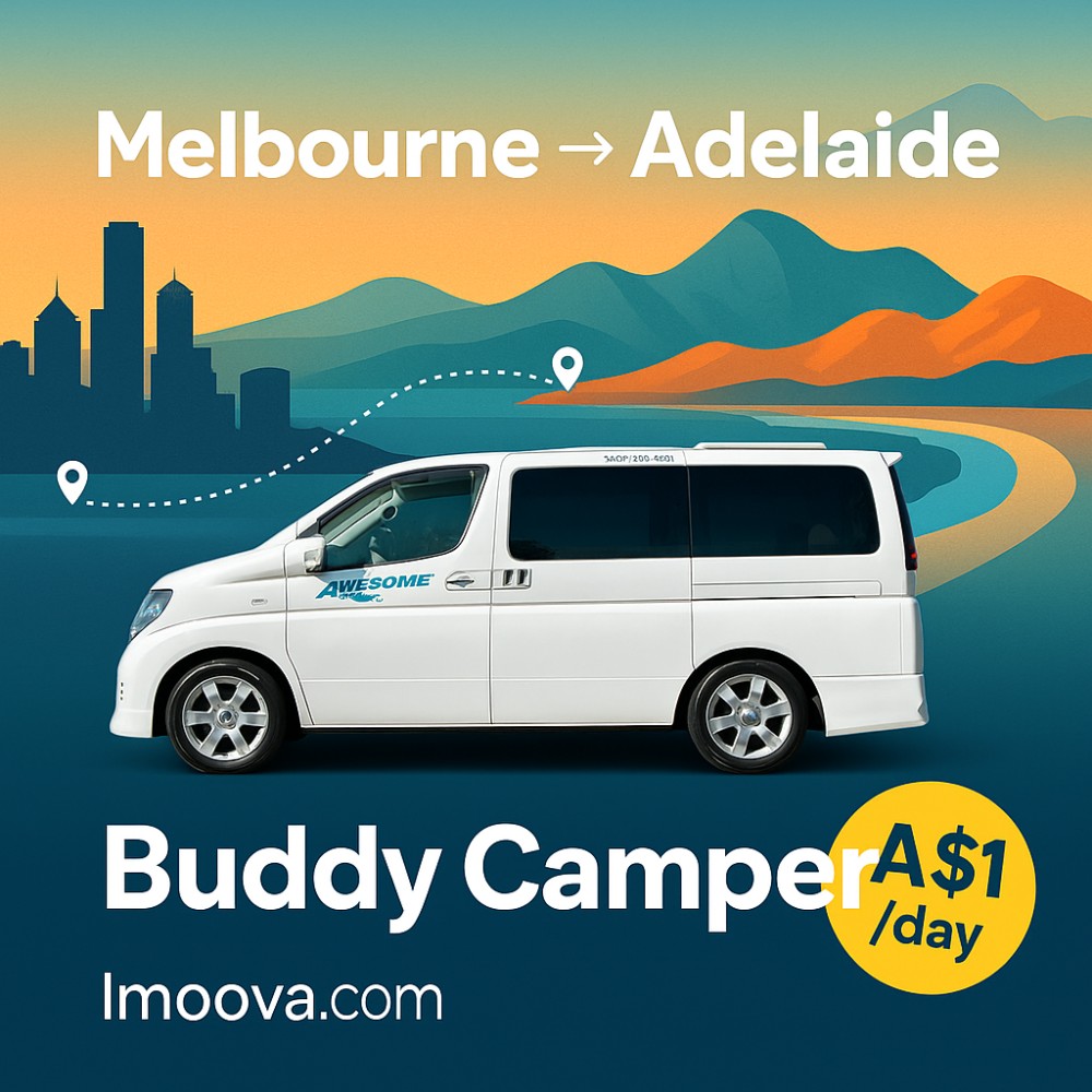 Buddy Camper available for relocation from Melbourne to Adelaide
