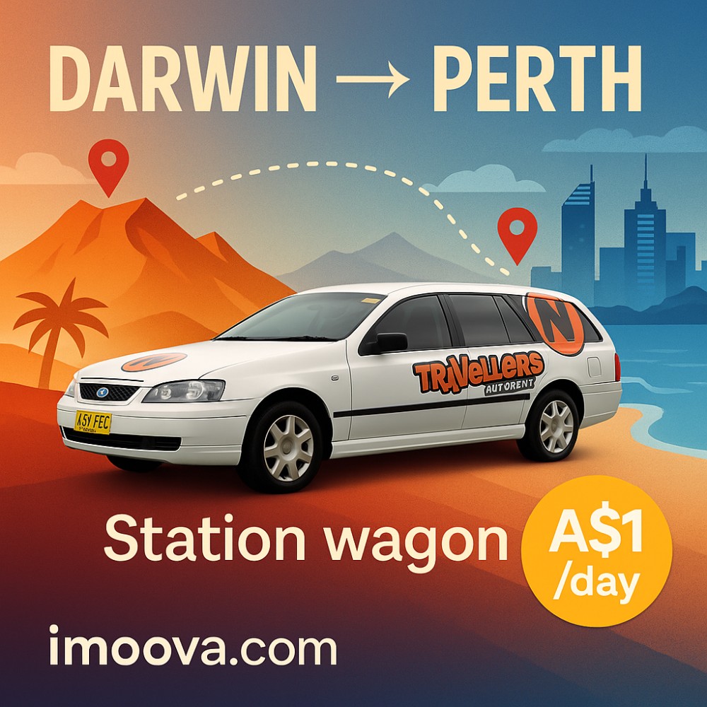 Station wagon available for relocation from Darwin to Perth