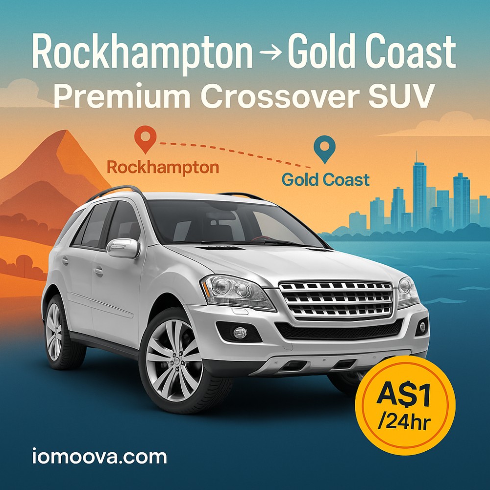Premium Crossover SUV available for relocation from Rockhampton to Gold Coast