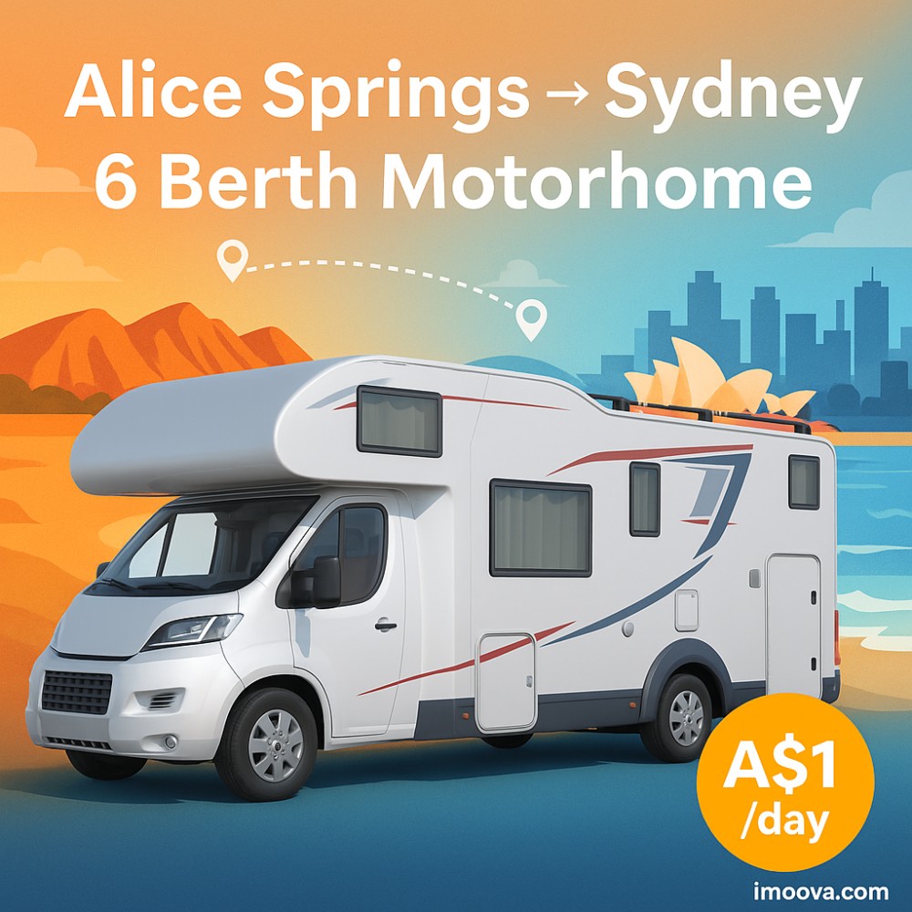 6 Berth Motorhome available for relocation from Alice Springs to Sydney