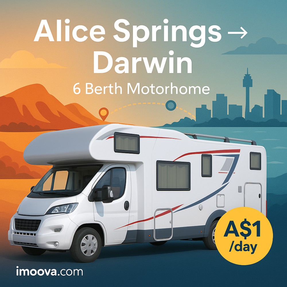 6 Berth Motorhome available for relocation from Alice Springs to Darwin
