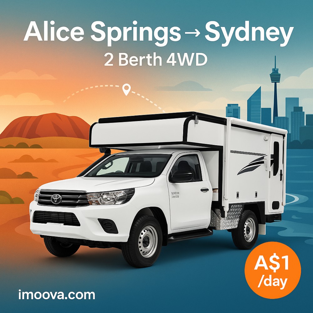 2 Berth 4WD available for relocation from Alice Springs to Sydney