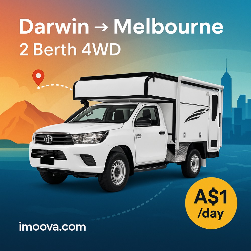 2 Berth 4WD available for relocation from Darwin to Melbourne