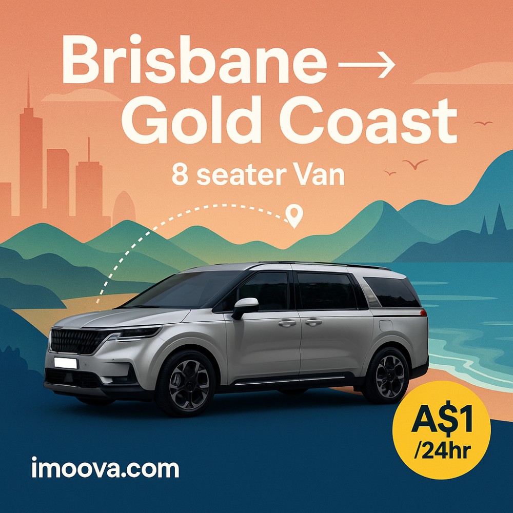 8 seater Van available for relocation from Brisbane to Gold Coast