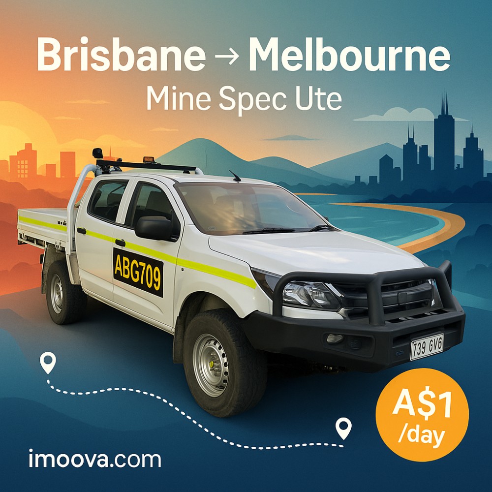 Mine Spec Ute available for relocation from Brisbane to Melbourne