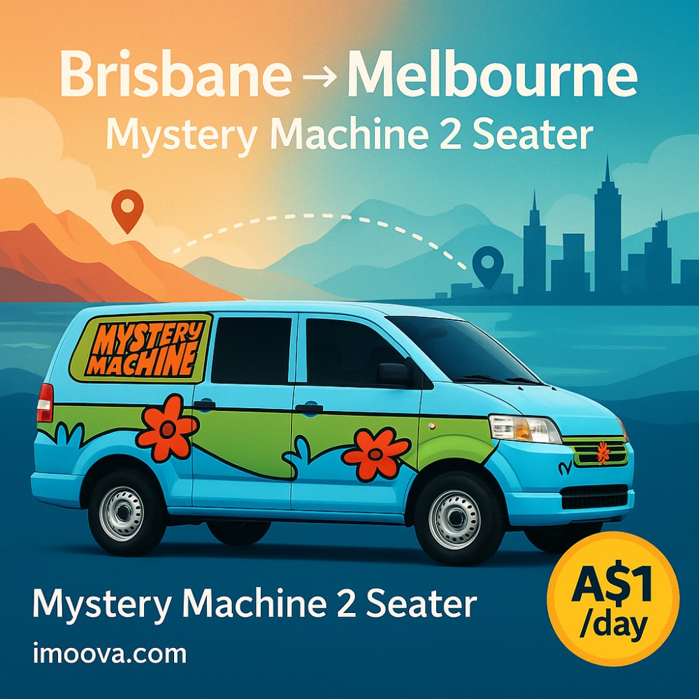 Mystery Machine 2 Seater available for relocation from Brisbane to Melbourne