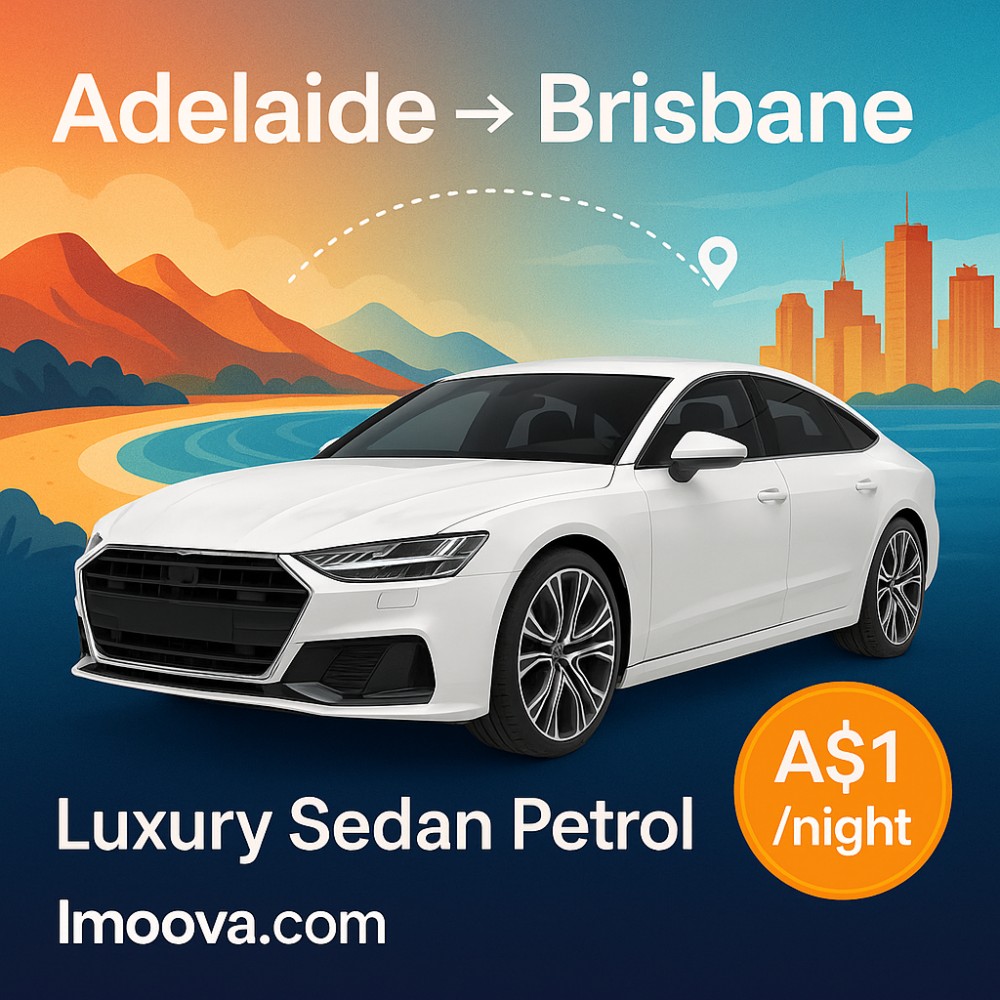 Luxury Sedan Petrol available for relocation from Adelaide to Brisbane
