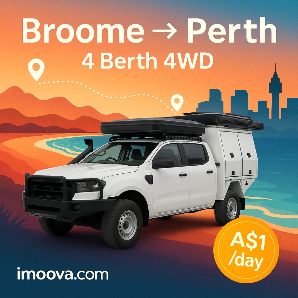 4 Berth 4WD available for relocation from Broome to Perth