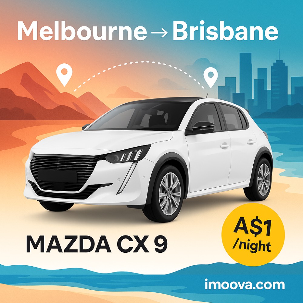 MAZDA CX 9 available for relocation from Melbourne to Brisbane