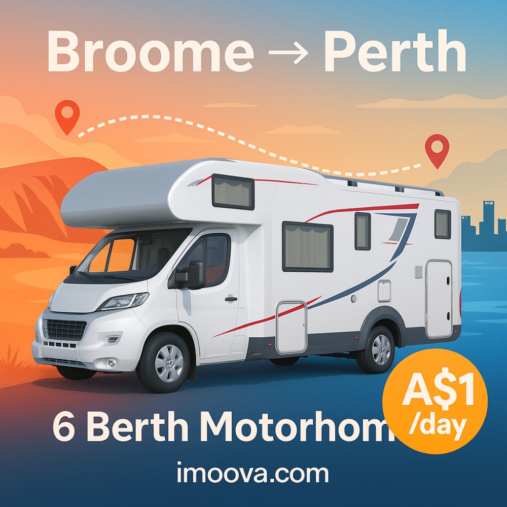 6 Berth Motorhome available for relocation from Broome to Perth