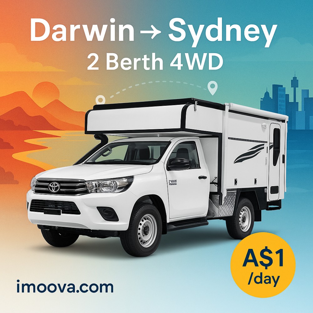 2 Berth 4WD available for relocation from Darwin to Sydney