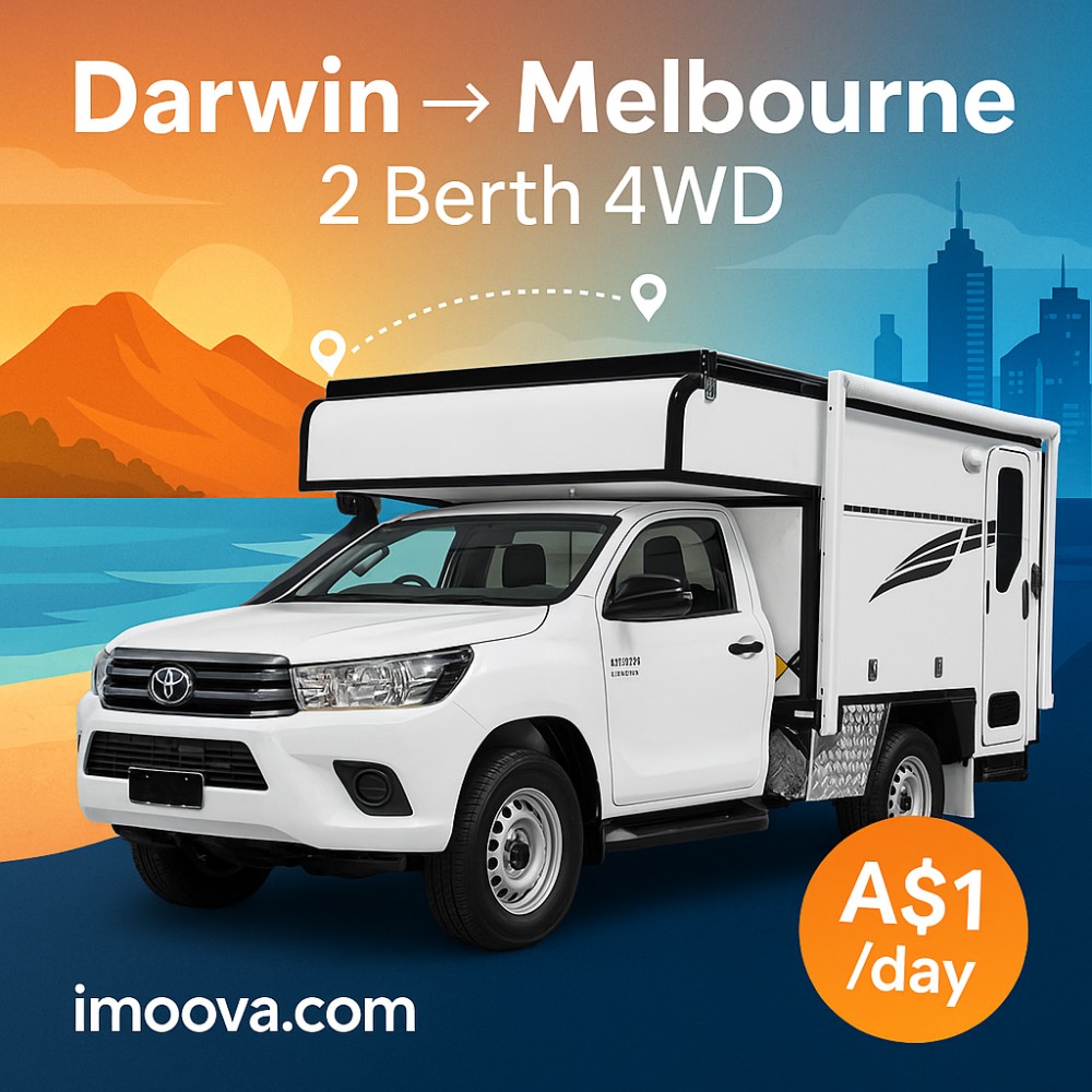 2 Berth 4WD available for relocation from Darwin to Melbourne