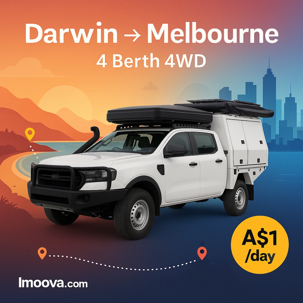 4 Berth 4WD available for relocation from Darwin to Melbourne