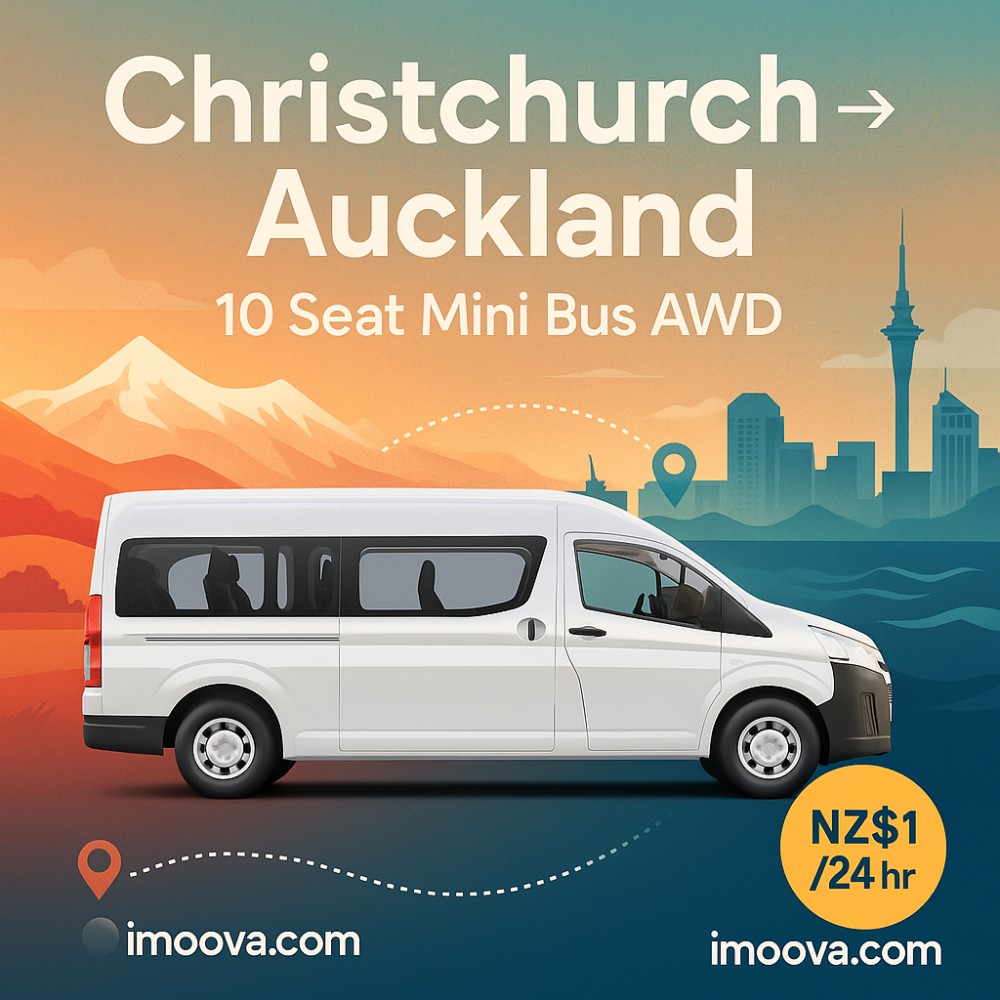 10 Seat Mini Bus AWD available for relocation from Christchurch to Auckland