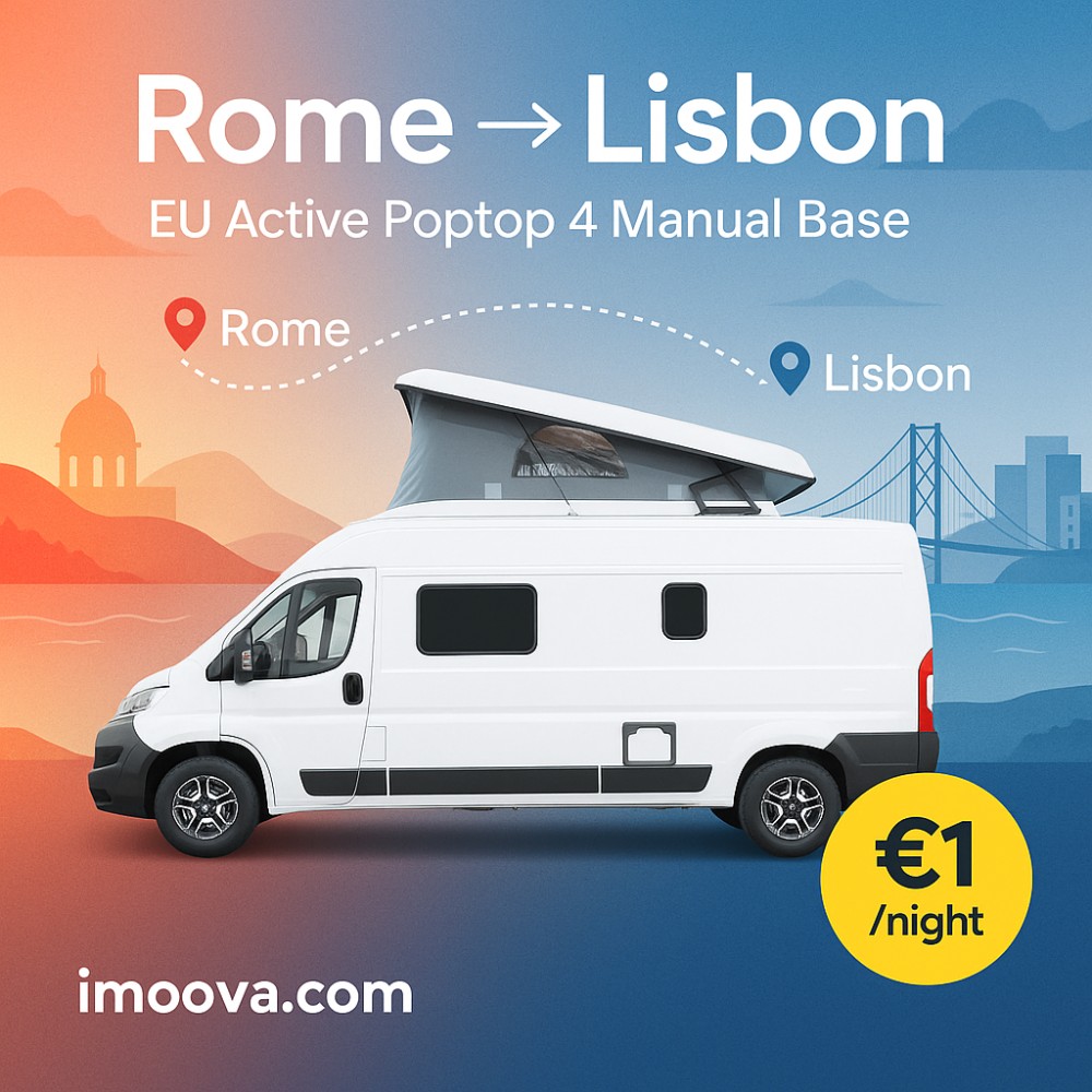 EU Active Poptop 4 Manual Base available for relocation from Rome to Lisbon