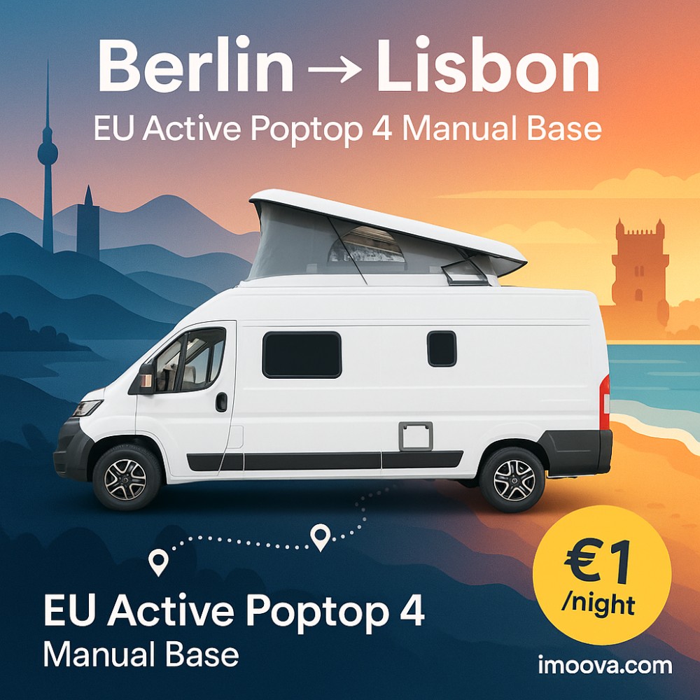 EU Active Poptop 4 Manual Base available for relocation from Berlin to Lisbon
