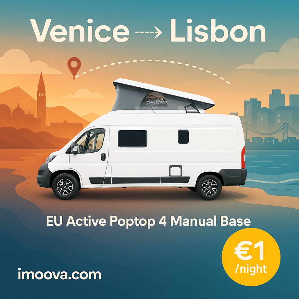 EU Active Poptop 4 Manual Base available for relocation from Venice to Lisbon