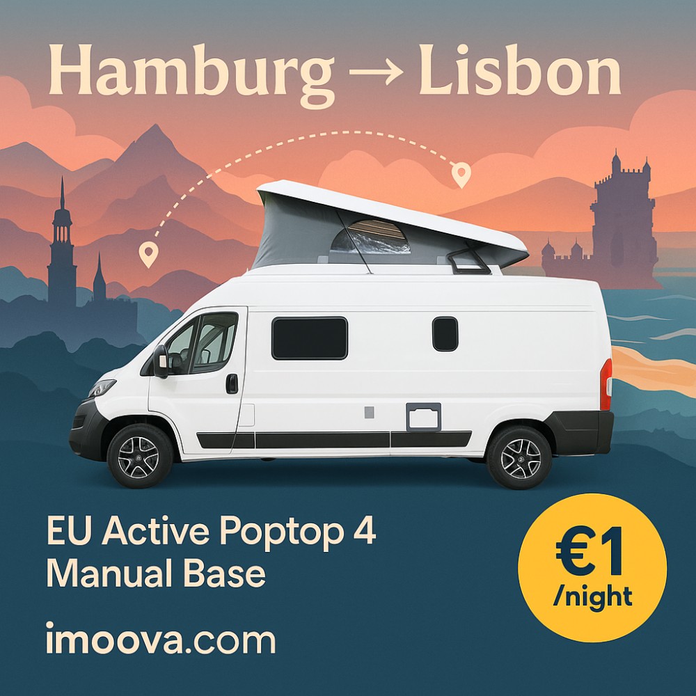 EU Active Poptop 4 Manual Base available for relocation from Hamburg to Lisbon
