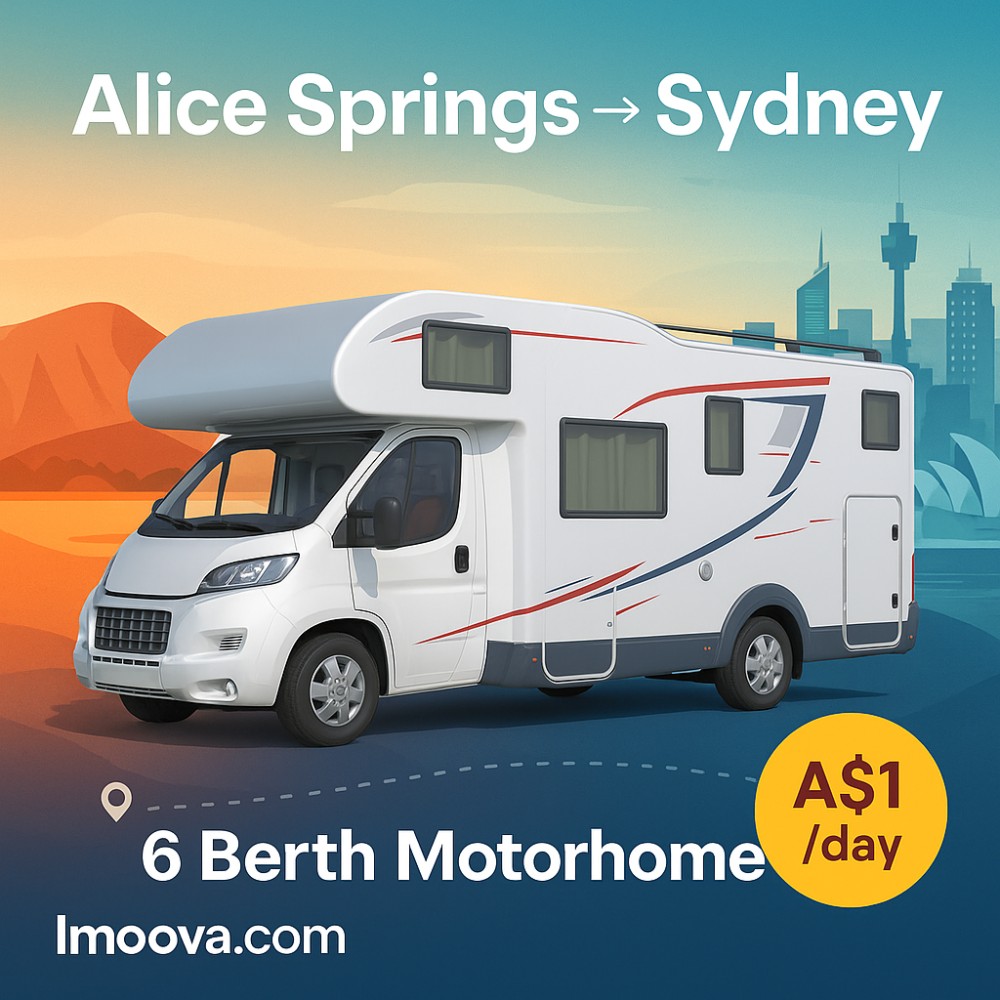 6 Berth Motorhome available for relocation from Alice Springs to Sydney