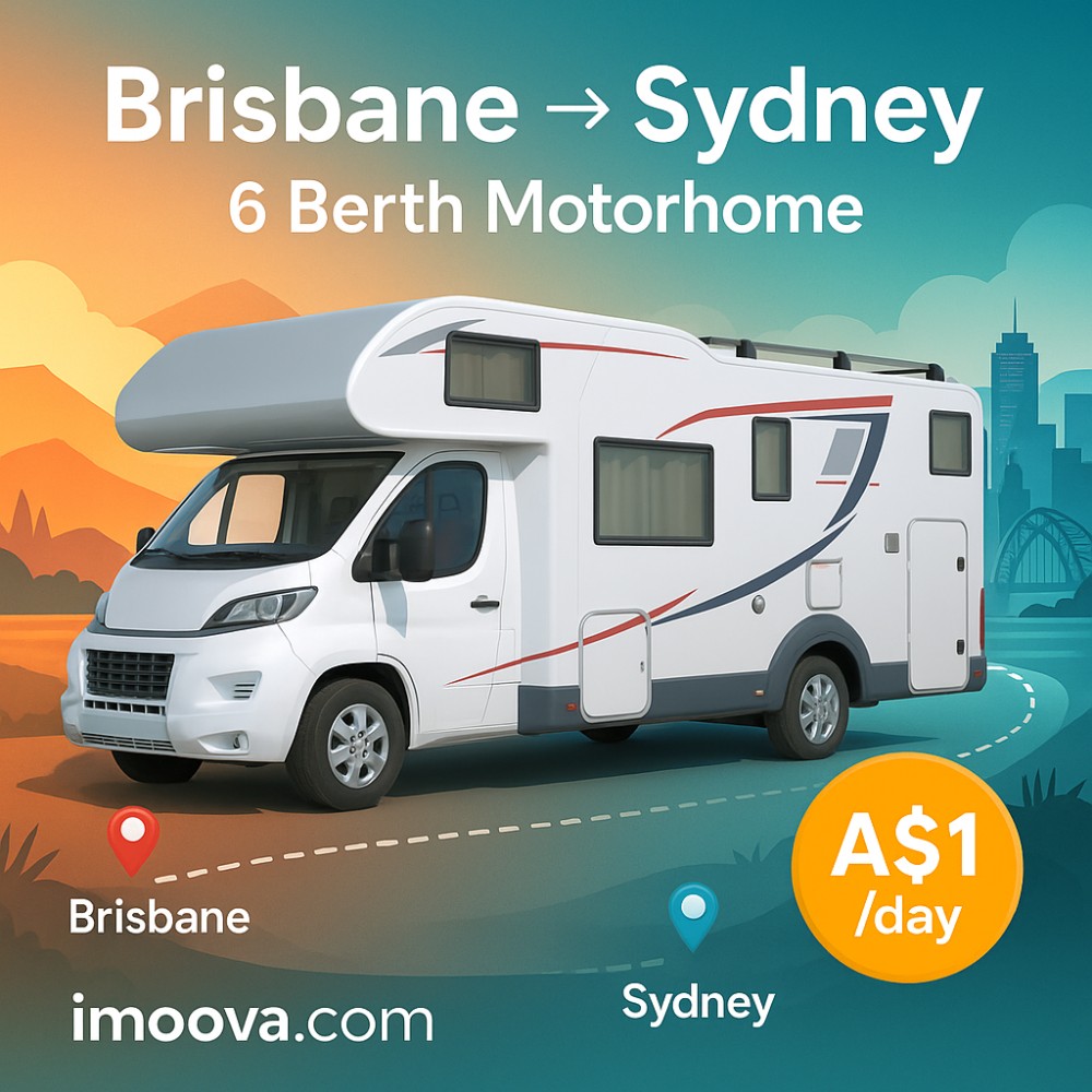 6 Berth Motorhome available for relocation from Brisbane to Sydney
