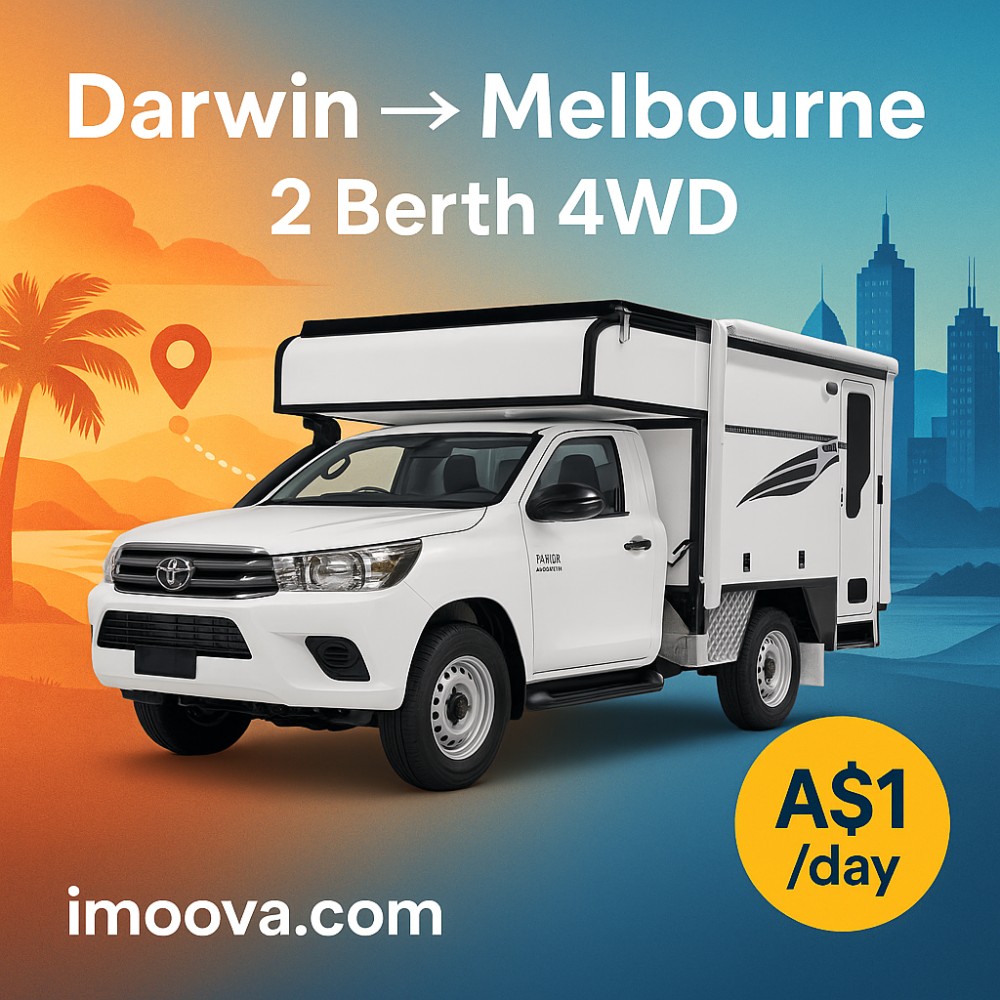 2 Berth 4WD available for relocation from Darwin to Melbourne