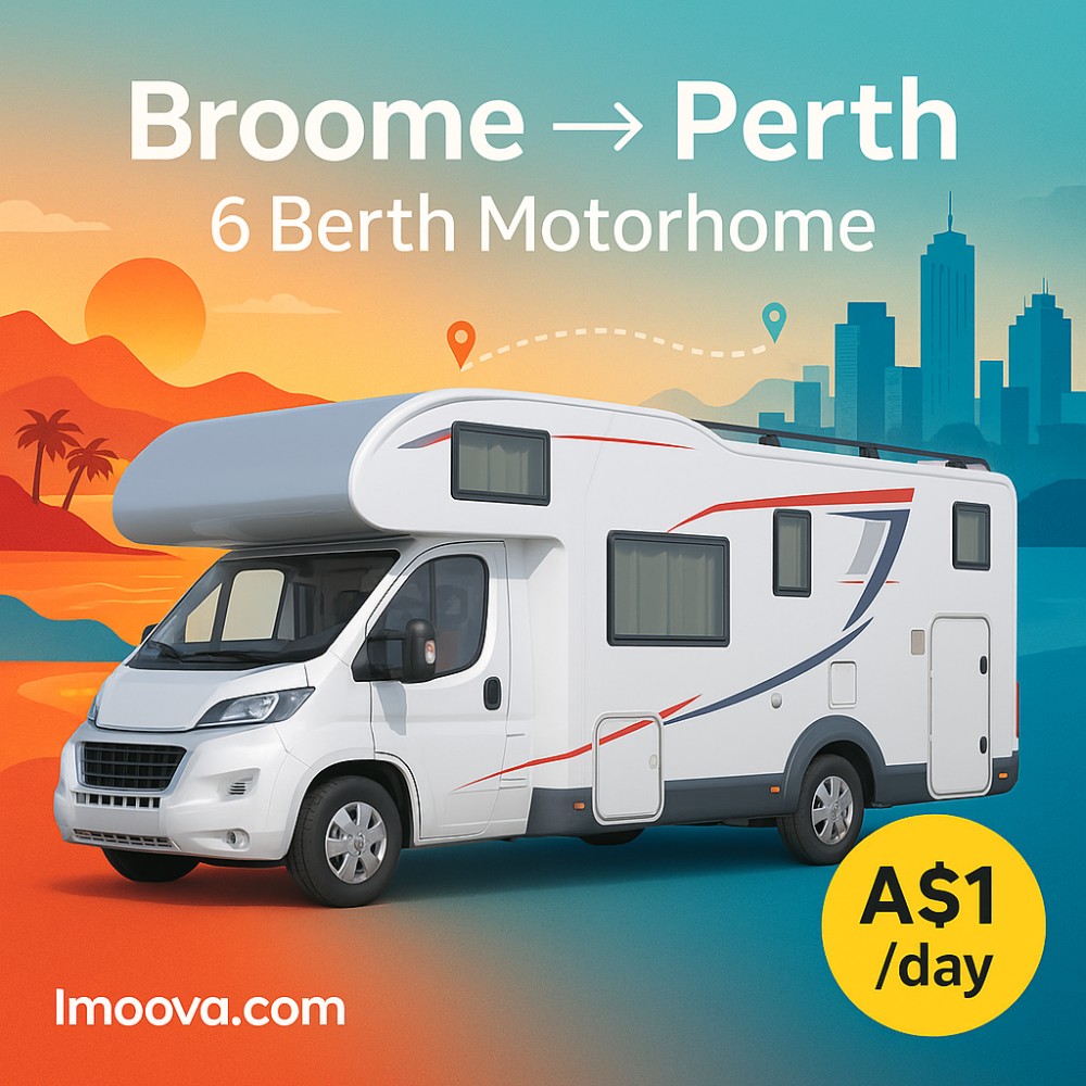 6 Berth Motorhome available for relocation from Broome to Perth