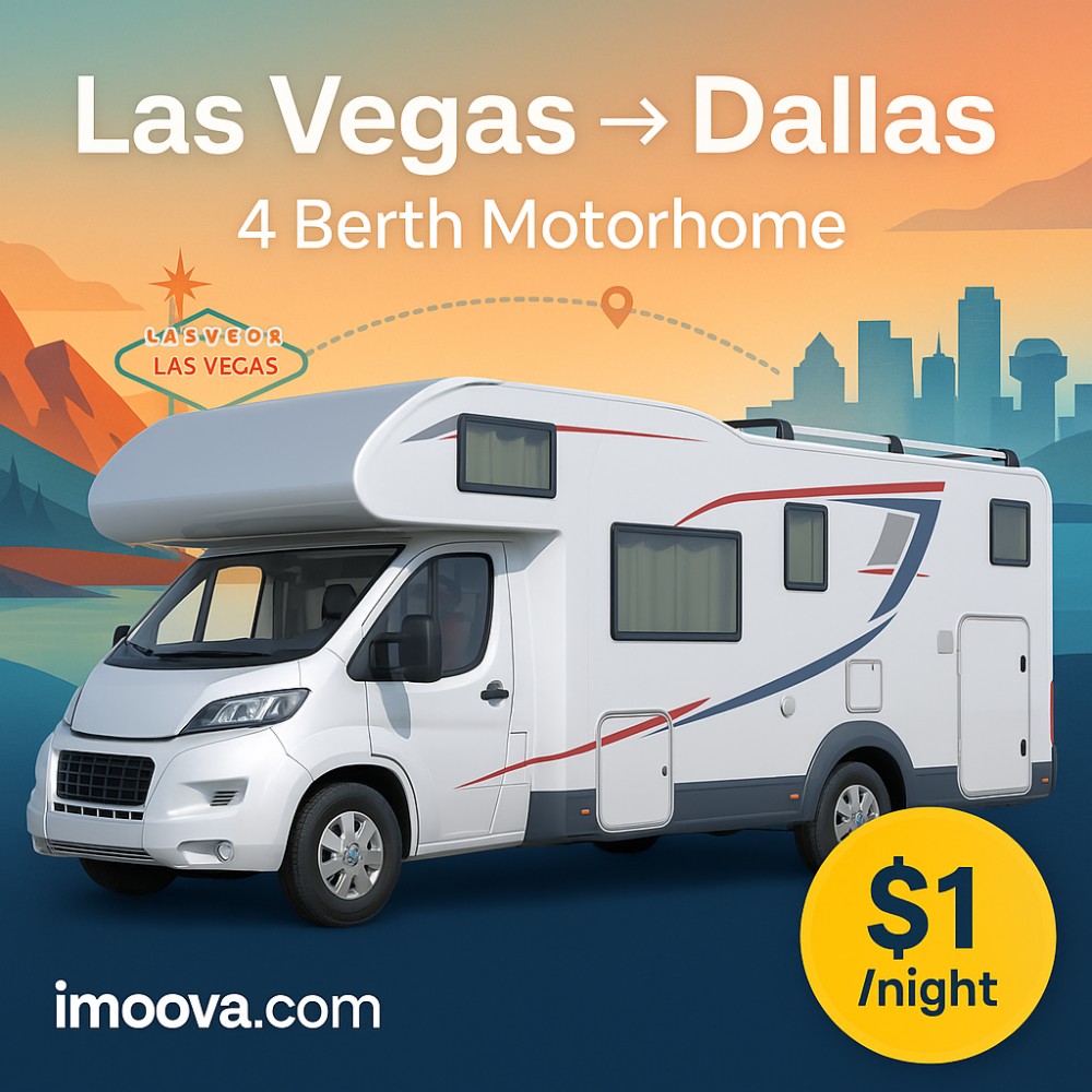 4 Berth Motorhome available for relocation from Las Vegas to Dallas
