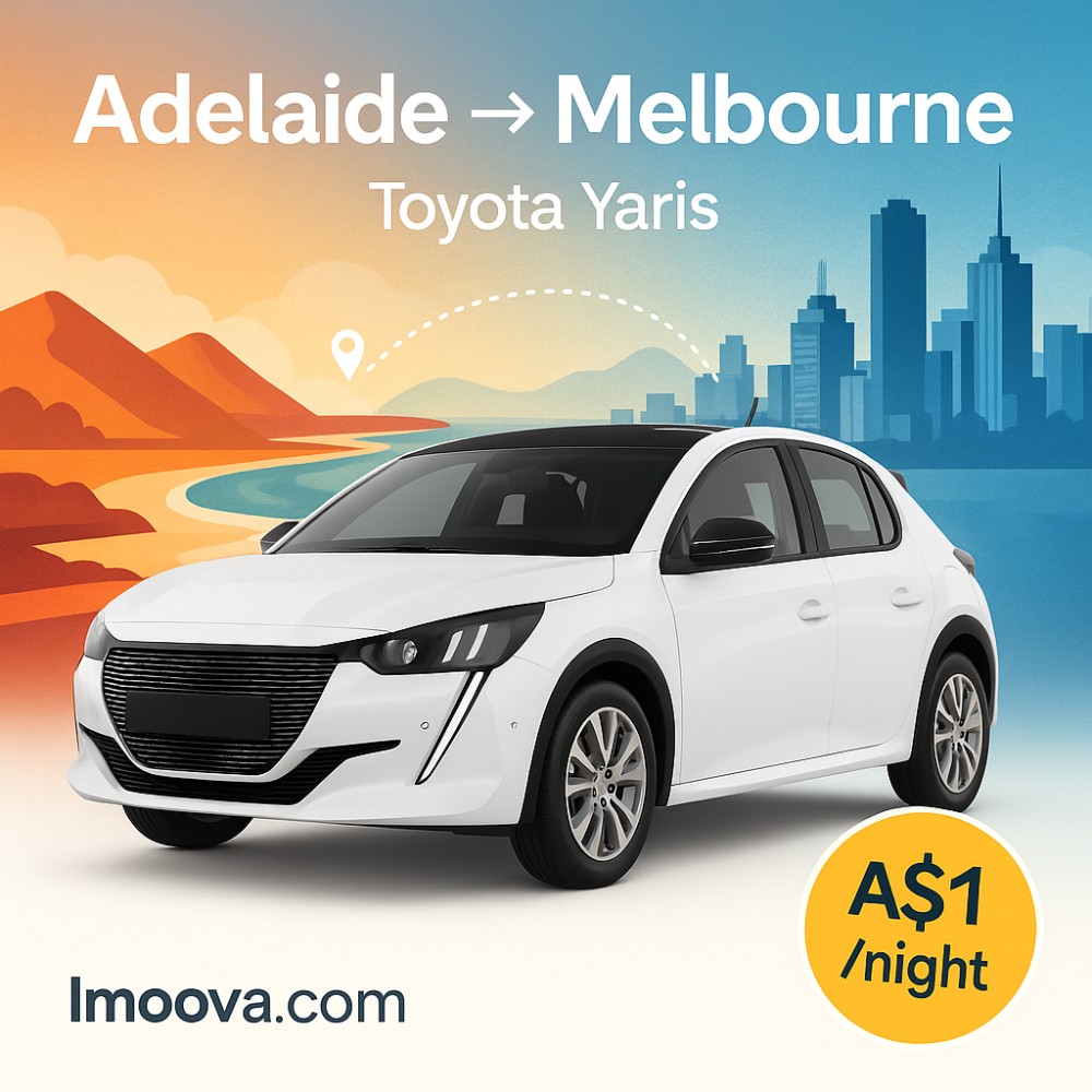 Toyota Yaris available for relocation from Adelaide to Melbourne