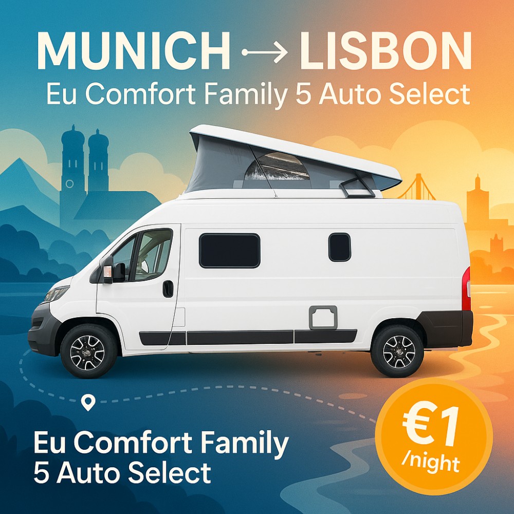 Eu Comfort Family 5 Auto Select available for relocation from Munich to Lisbon