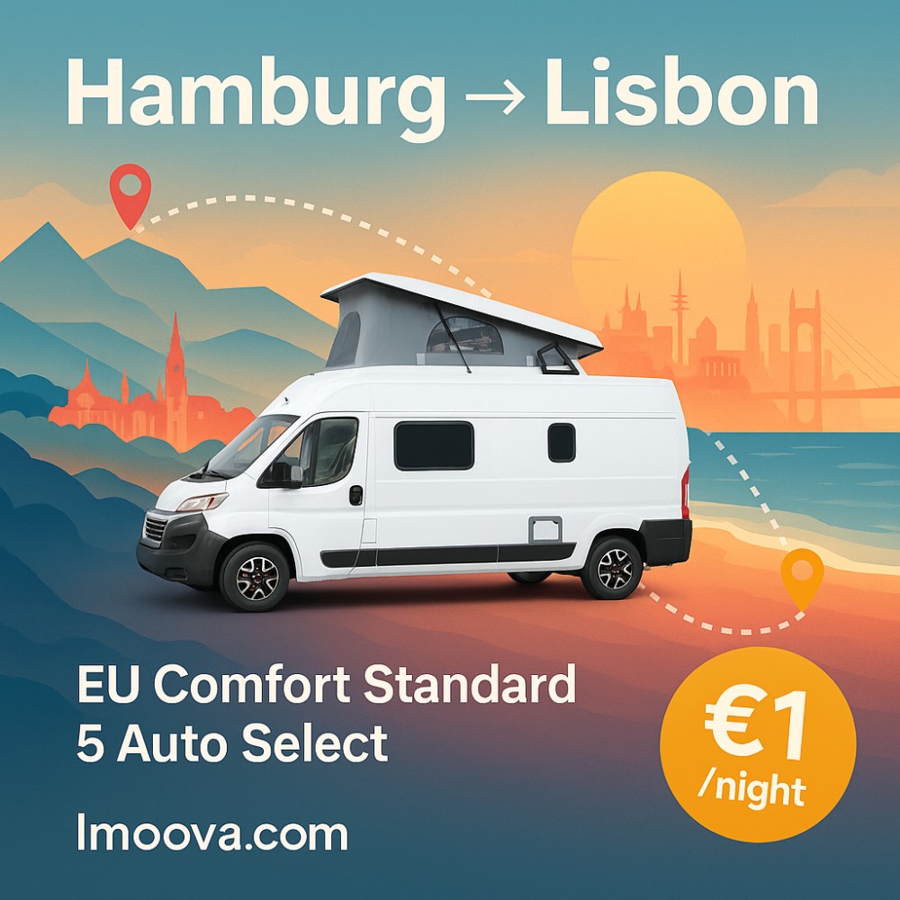 EU Comfort Standard 5 Auto Select available for relocation from Hamburg to Lisbon