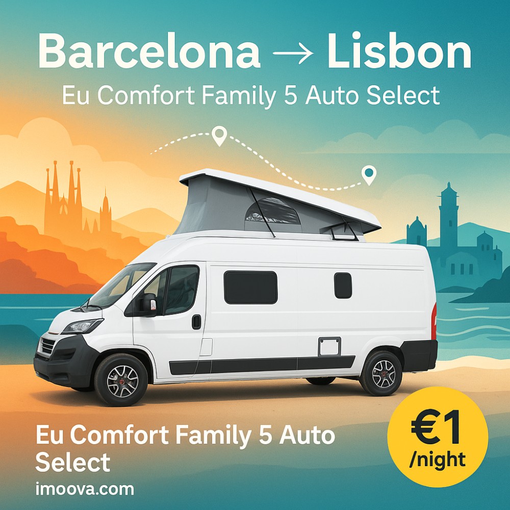Eu Comfort Family 5 Auto Select available for relocation from Barcelona to Lisbon