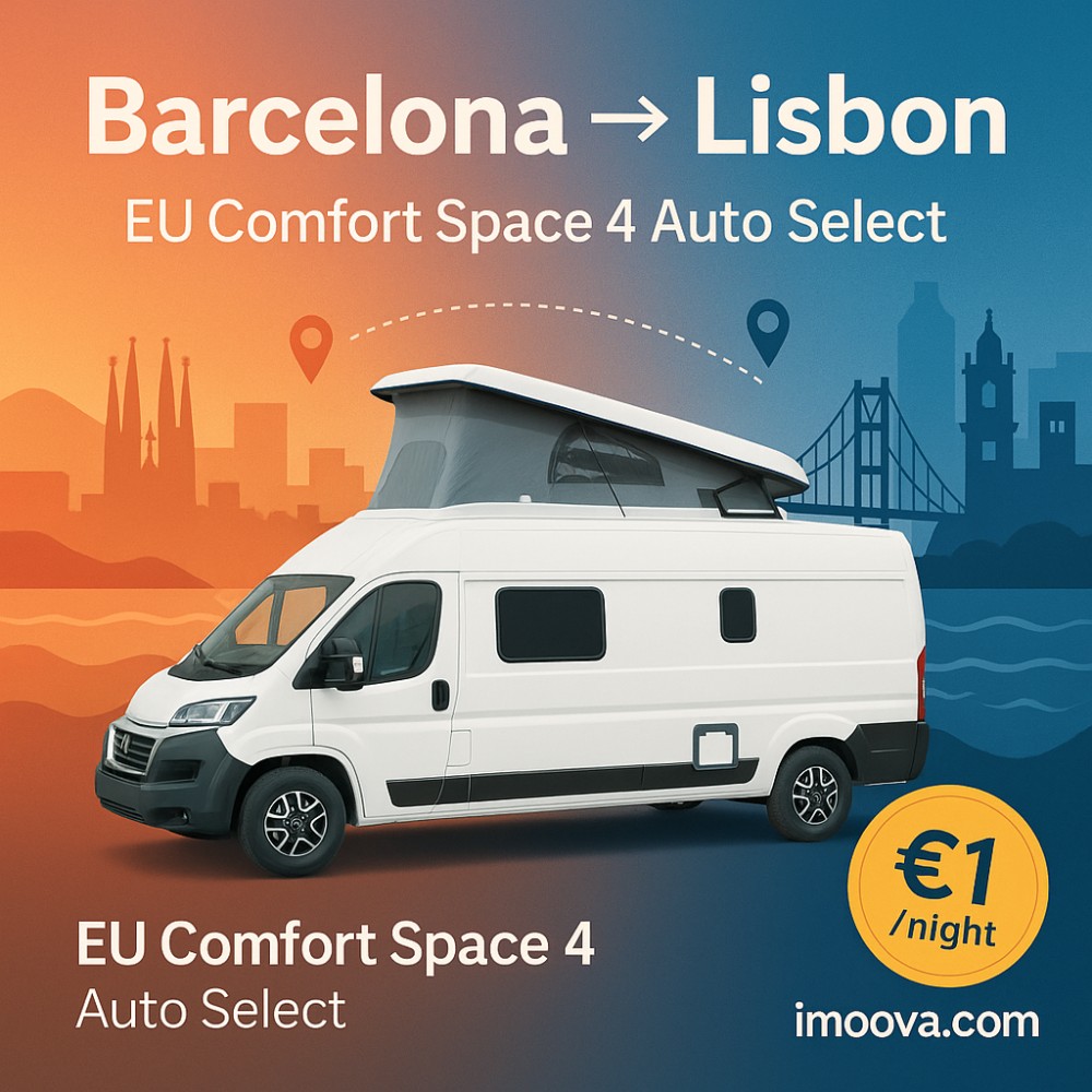 EU Comfort Space 4 Auto Select available for relocation from Barcelona to Lisbon
