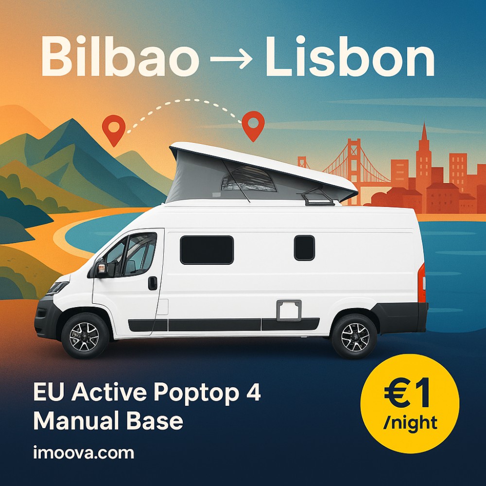 EU Active Poptop 4 Manual Base available for relocation from Bilbao to Lisbon