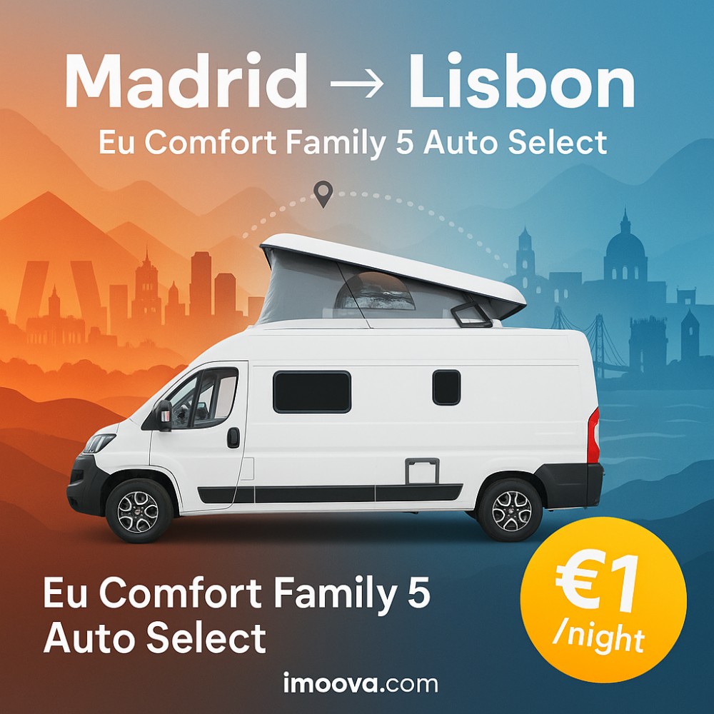 Eu Comfort Family 5 Auto Select available for relocation from Madrid to Lisbon