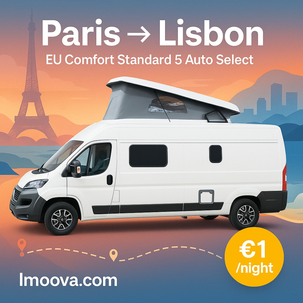 EU Comfort Standard 5 Auto Select available for relocation from Paris to Lisbon
