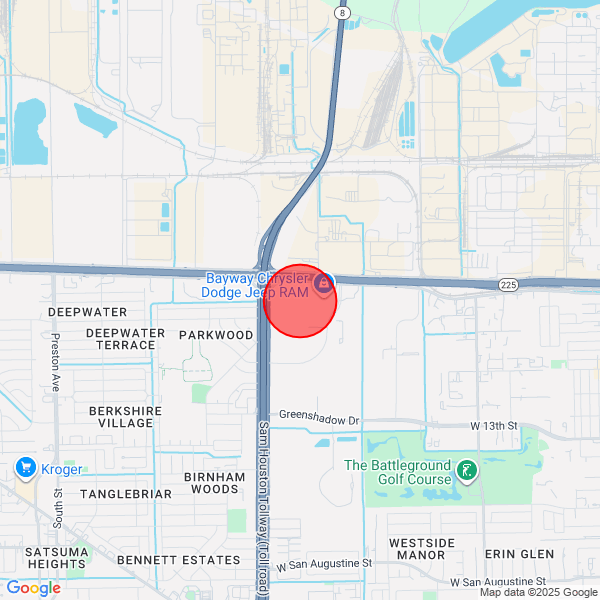 map of departure location