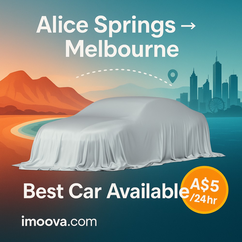 Best Car Available available for relocation from Alice Springs to Melbourne