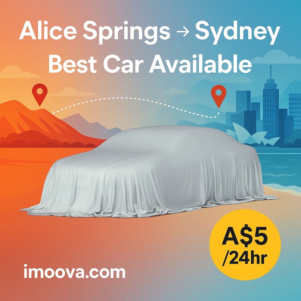 Best Car Available available for relocation from Alice Springs to Sydney