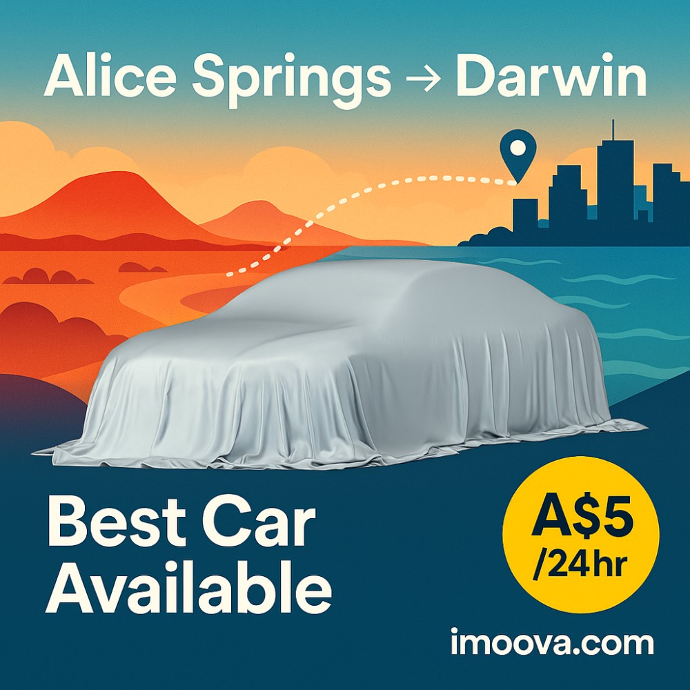 Best Car Available available for relocation from Alice Springs to Darwin