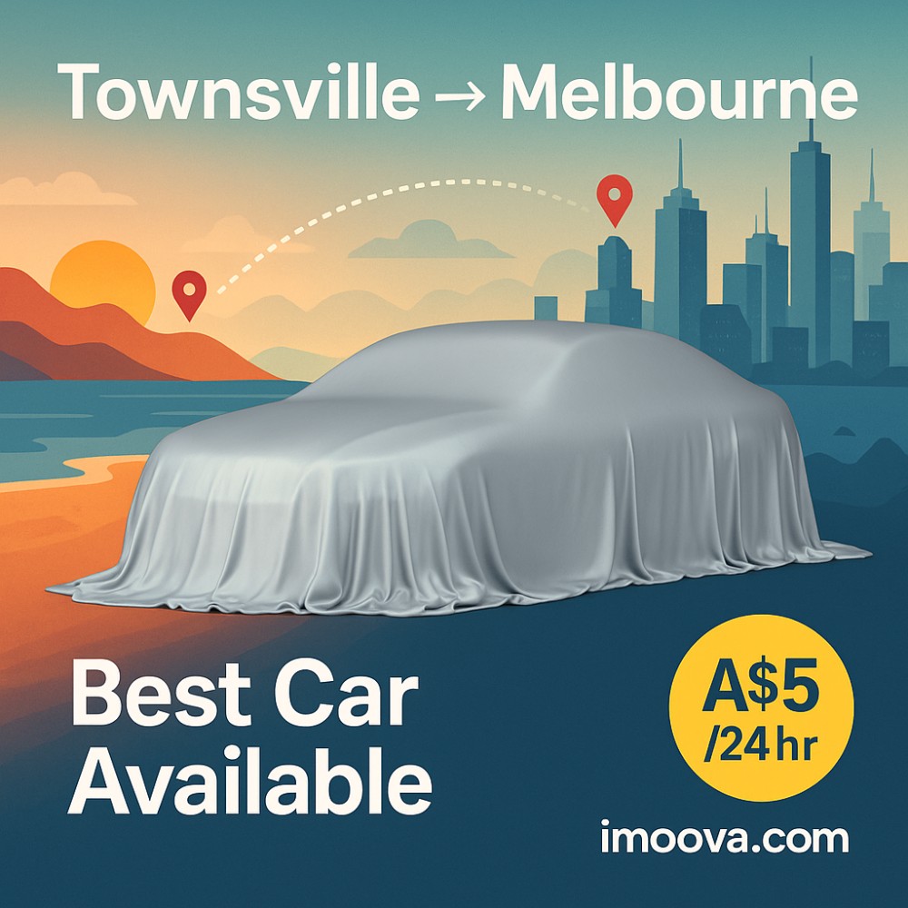 Best Car Available available for relocation from Townsville to Melbourne